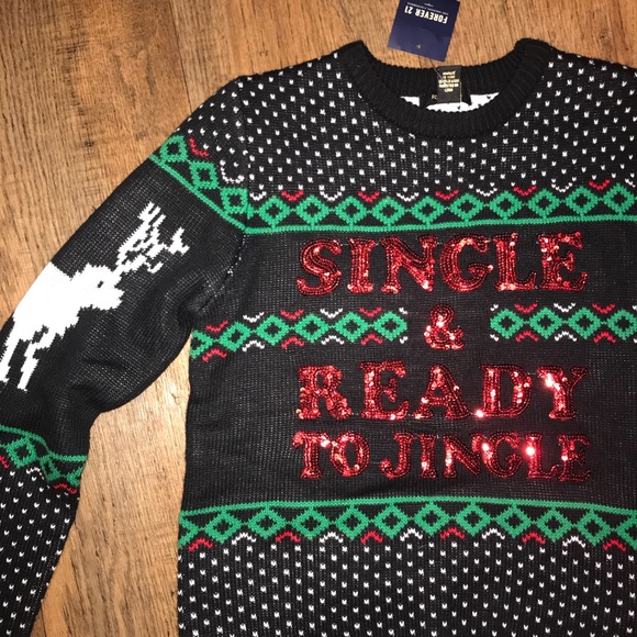 Forever 21 Sweaters - 🎄 Single Jingle Christmas Holiday Sweater S M